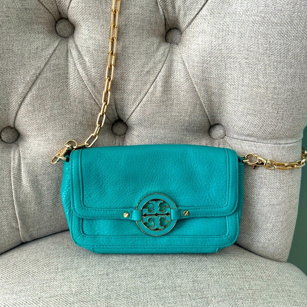 Turquoise Tory Burch, Crossbody